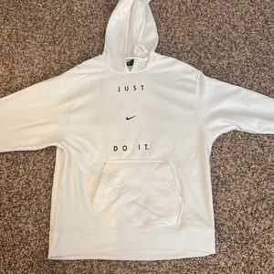 White Nike hoodie